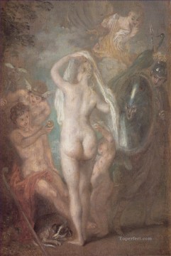  Desnudo Decoraci%C3%B3n Paredes - Le Jugement de Paris desnudo Jean Antoine Watteau